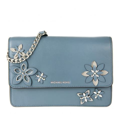 michael kors flower daniela blau|Michael Kors Daniela 'Flowers' Ivory Leather Embellished  .